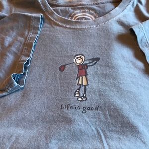 Life is good golfers shirt!